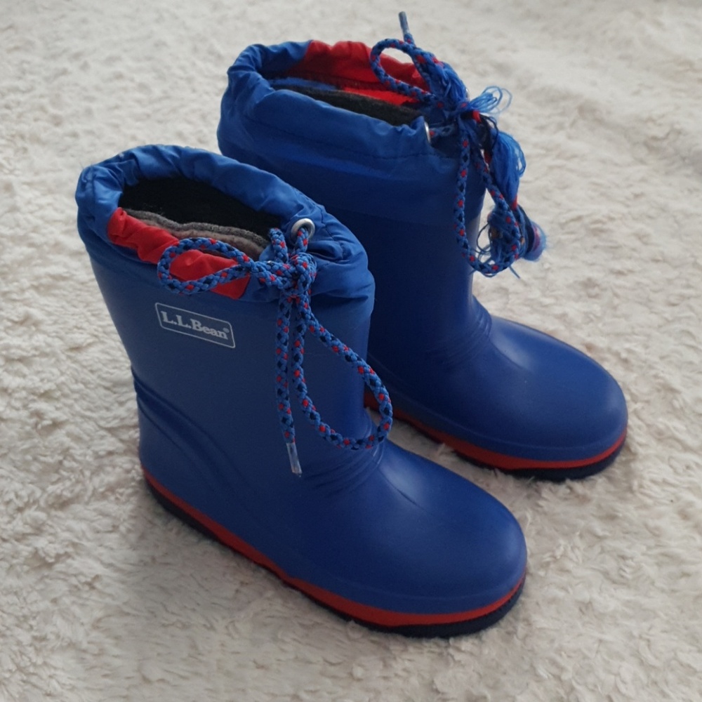 LL Bean Blue Snow Boots Size 11